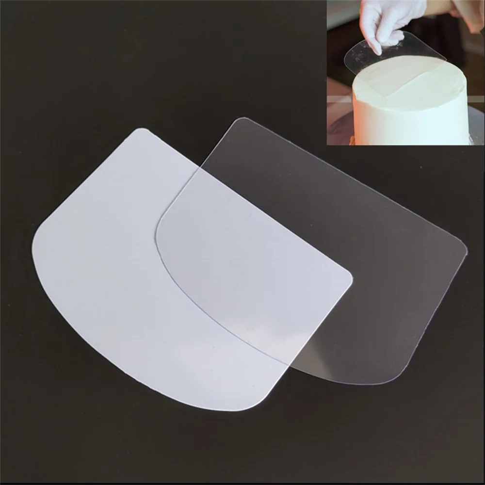 Pastry Slicer Durable Transparent Dough Scraper Cake Tool Bread Pasty Scraper Anti Slip Soft Cake Blade Kitchen Tools Tasteless