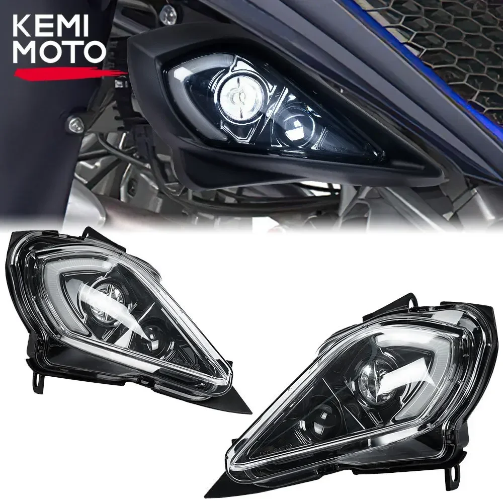 DRL Head Light for Yamaha YFZ450 YFZ450R YFZ450X Wolverine 450 350 Raptor 250 350 Raptor 700 2006-2023 Low High Beam Lights