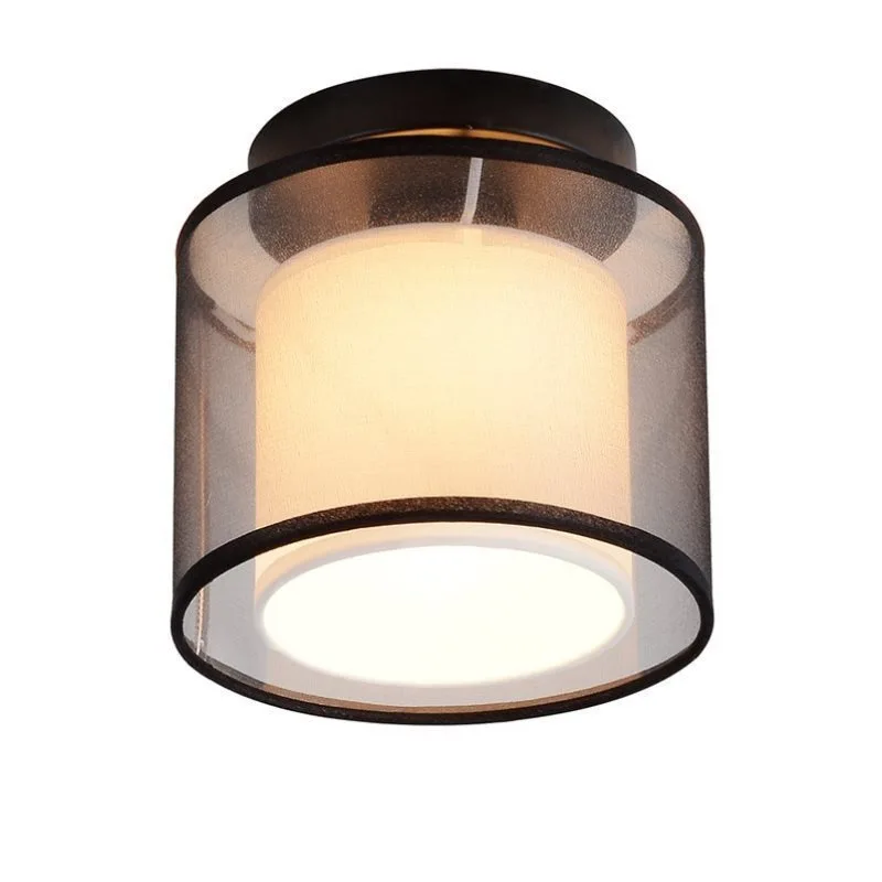 Chinese style aisle light Corridor light porch light Square round small ceiling