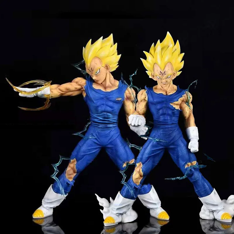 Anime Vegeta Figuras Dragon Ball, GK Super Majin, Figuras de Ação Vegeta, PVC Estátua de Coleção, Brinquedos Modelo, Decoração Boneca, 45cm