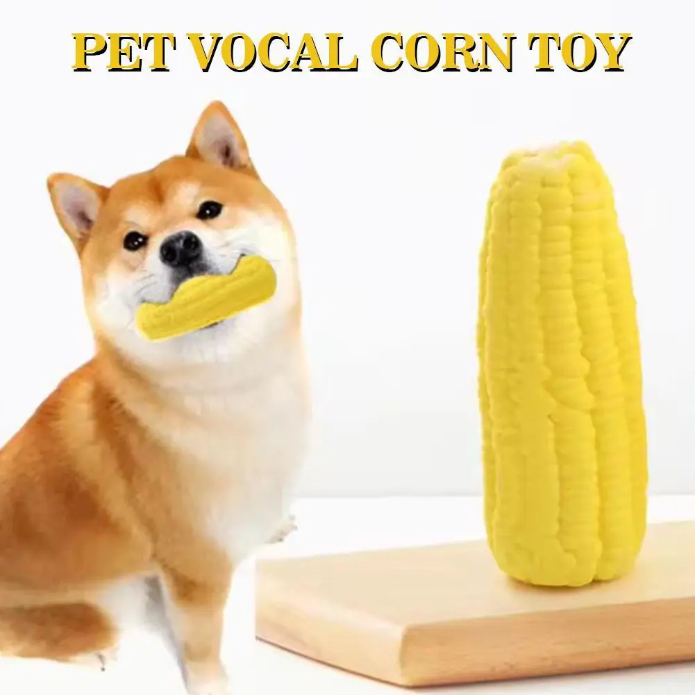 Pet Dog Toys Molari A Forma Di Mais Pulizia Resistente Al Morso Iq Sniffing Puzzle Toy Denti Vocal Treat Corn Toys