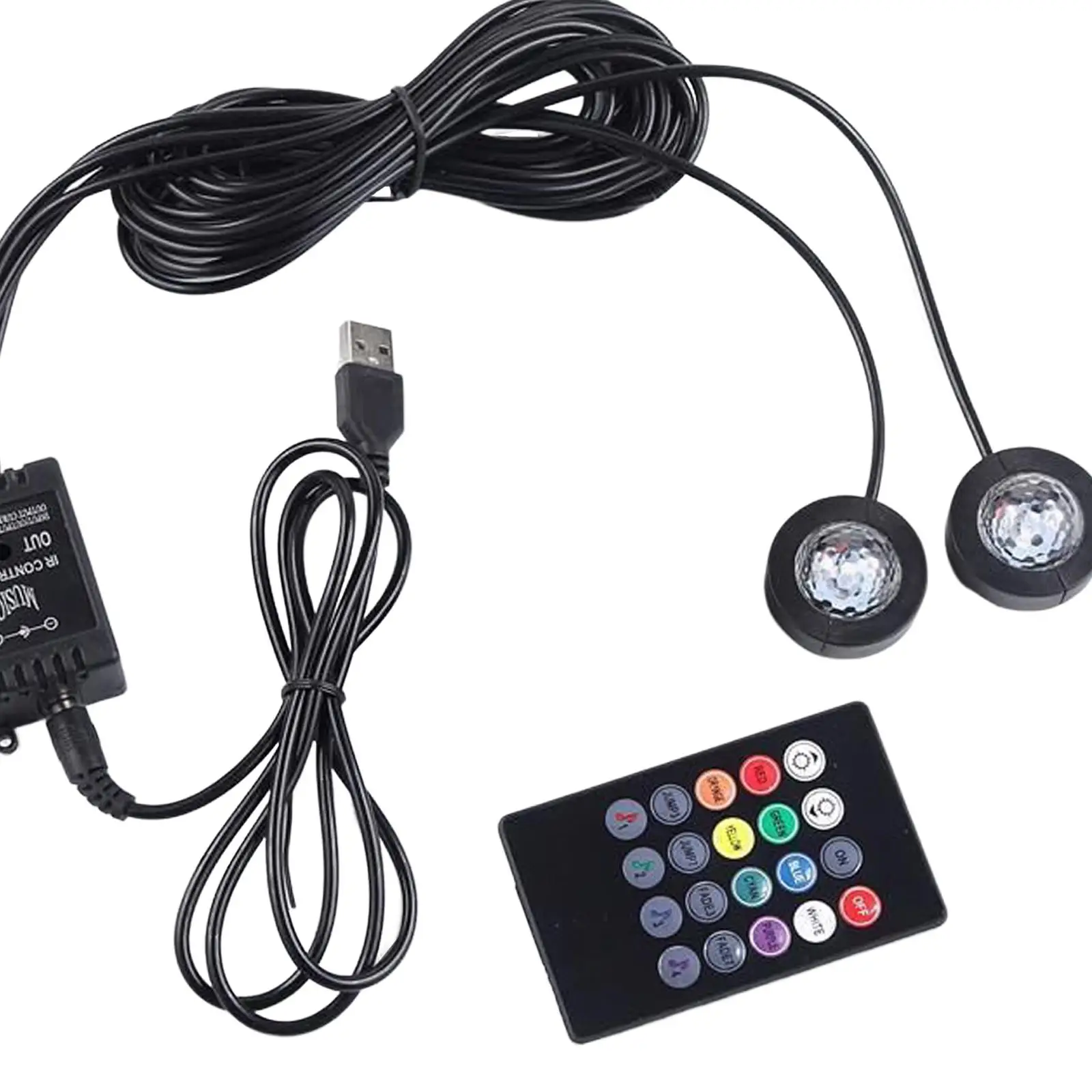 Car Interior Light Car Interior Ambient Light RGB Music Control for Automobiles