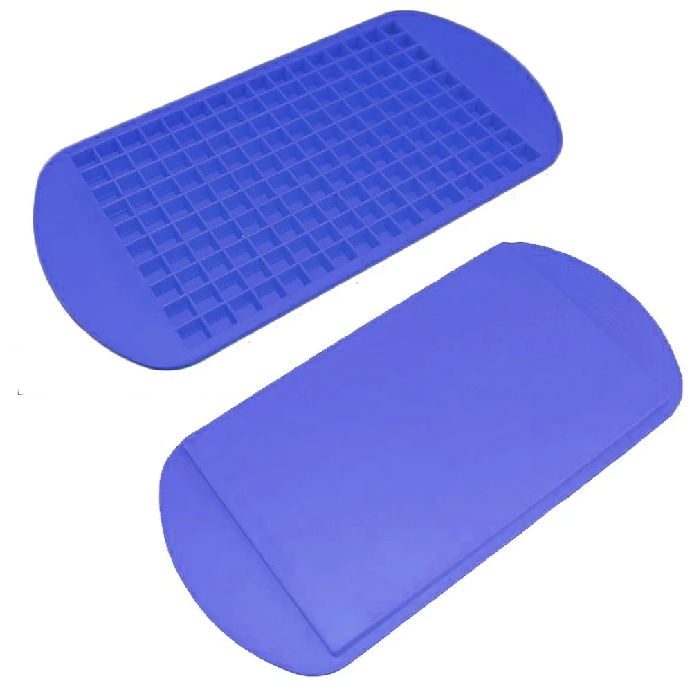 Ice Mold Food Grade 23x12x1.3cm 160 Cavity Silicone Bar Ice Cube Tray Mini Ice Cubes Small Square Mold Maker Kitchen Accessories