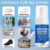 White Shoe Cleaner Kit for Sneakers Canvas Nubuck Suede Decontamination Sneaker Cleaner Foam with 2 Brush and 1 Towel Set 6