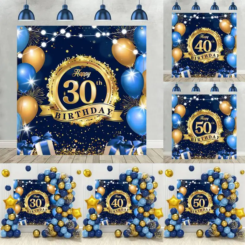 Bannière D'Anniversaire Thème Marin 180x110 Cm - Décoration De Fête Enfants, Photobooth - Polyester Durable