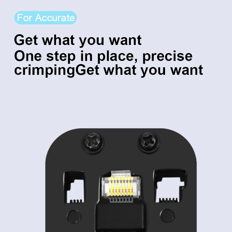 Alicate de Rede e Testador de Cabos Lan Ferramenta de Crimpagem e Corte Internet Cabo Tool Rj45 6p 8p 4p em 1 - Imagem 5