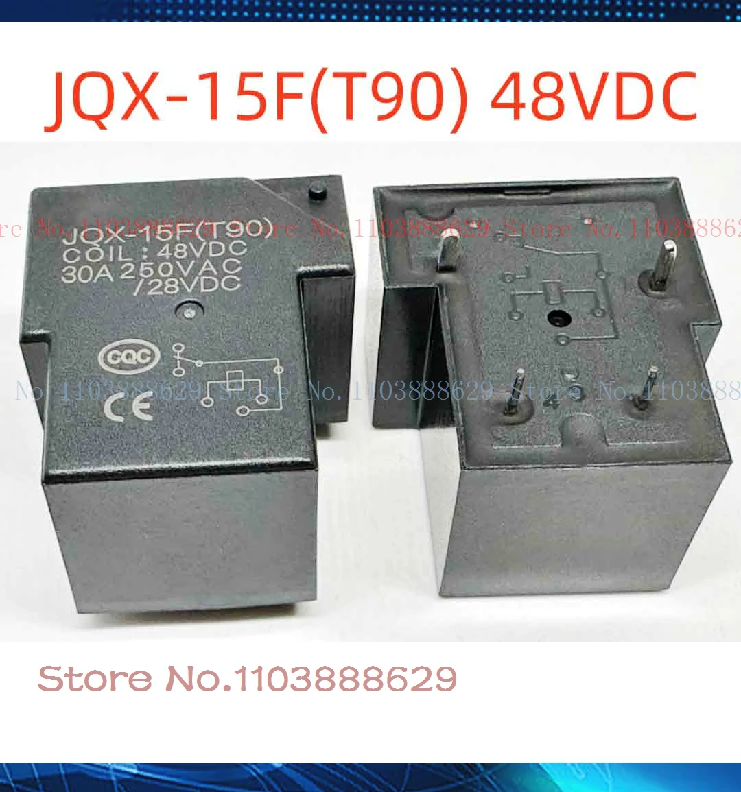 40A JQX-15F(T90) 12V/48VDC T90-1A-4P