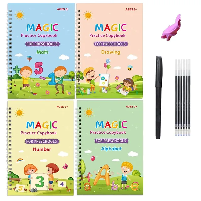 Children's Groovd Magic Copybook Grooved Handwriting Book Practice Magic  Copybooks Groovd Libros Livros Libro Art
