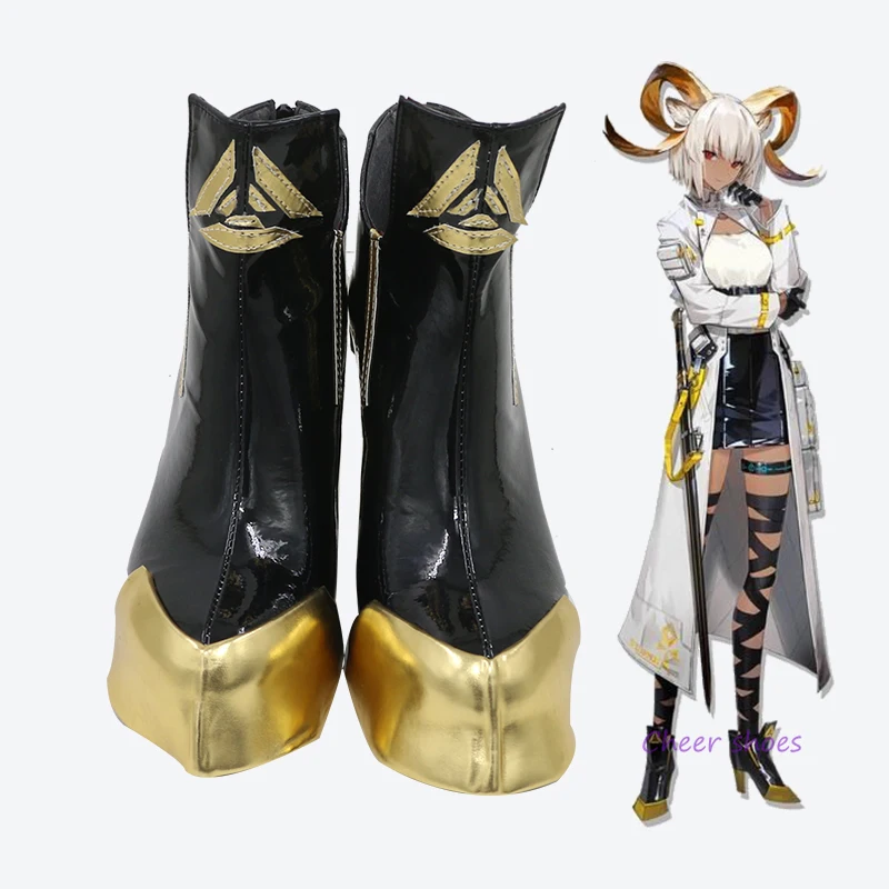 

Anime Carnelian Arknights Cosplay Shoes Comic Halloween Carnival Cosplay Costume Prop Men Boots Cos