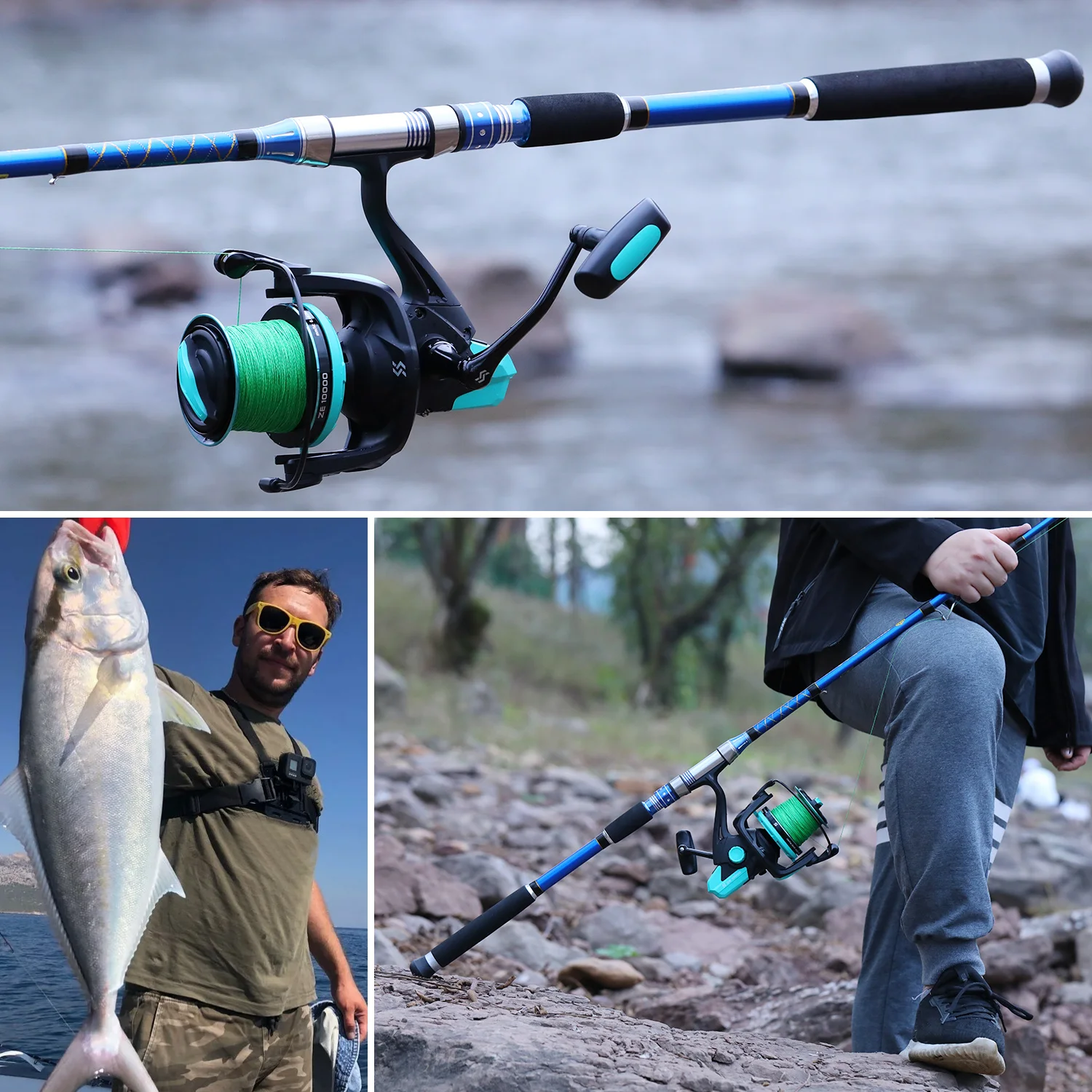 Sougayilang Mulinello Da Pesca Alla Carpa, Mulinello Da Pesca 13+1BB, Mulinello Da Pesca Liscio, Potente Mulinello Da Pesca Per Carpa, Con Bobina Di Ricambio KO20