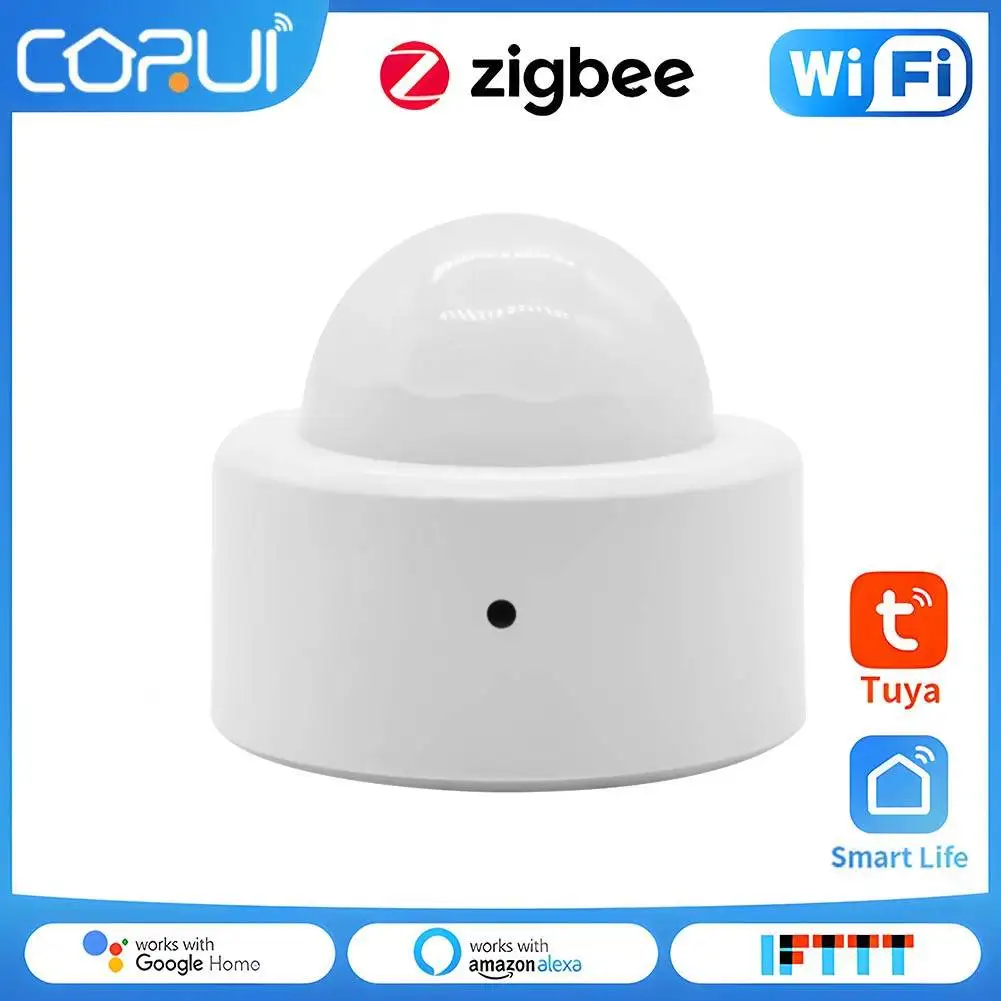 

CORUI Tuya Motion Sensor Zigbee3.0 Mini Human Body Movement Infrared Detector Wireless Smart PIR Building Automation Gateway