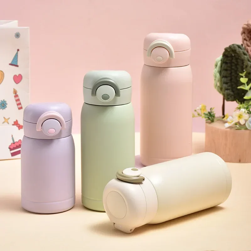350ml 304 Stainless Steel Mini Thermos Cup Portable Coffee Mug Vacuum Flask Insulated Hot Water Bottle Kids Gift
