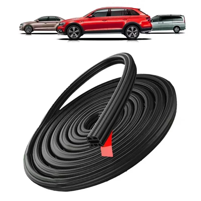 Premium 3-Layer Rubber Seal Strips for Car Doors - Soundproof & Weatherproof Insulation, Available in Multiple Lengths
