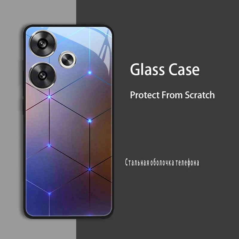 Enhanced Shockproof Tempered Glass Case Cover with Bumper Protection