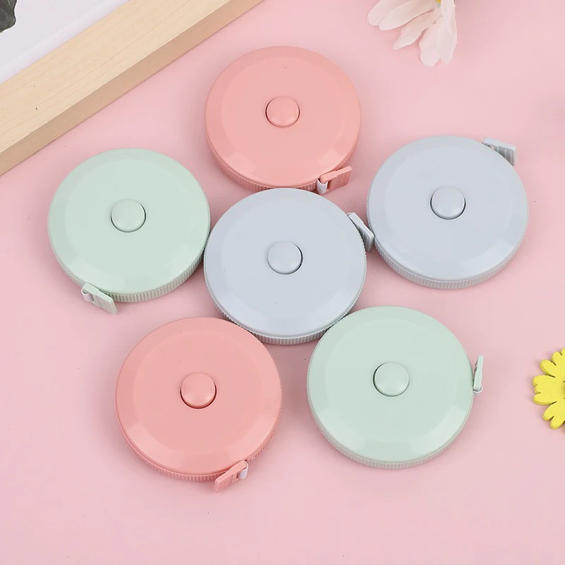 귀여운 소형 줄자, 휴대용 소프트 줄자, 신장 측정, 신체 측정, 원형 눈금자