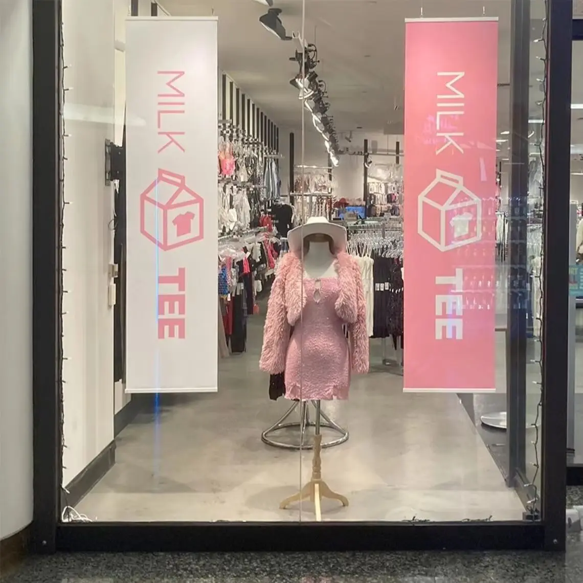 Hanging Banner Decor and DIY Wall Window display for your small Business Vinyl Banner with qr code and discount Idea