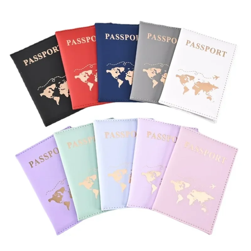 Porta Passaporto in Pelle PU, Organizzatore da Viaggio, Porta Carte, Accessorio Moda per Uomo/Donna - immagine 2