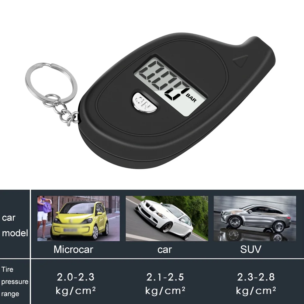 Tire pressure gauge Car Tire Air Pressure Tester Meter Tire Gauge Digital LCD Display Auto Car Motorcycle Safety Alarm