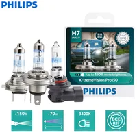 Philips X-treme Vision Pro150 H4 H7 H11 12V Car Halogen Light +150% Bright White Lamps Auto Genuine Original Bulbs 2X 1