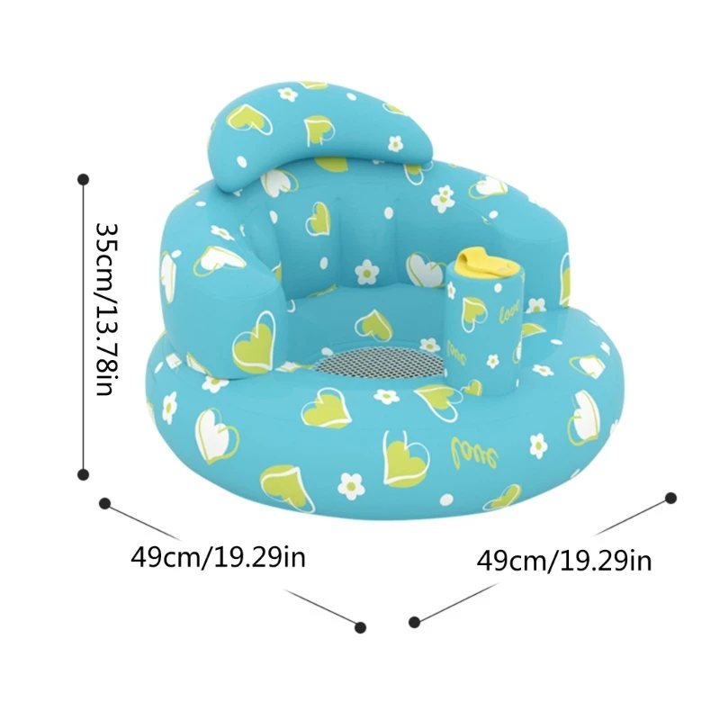 Baby Shower Chair Inflatable Infant Seats Infant Inflatable Couch Back Support Kids Chair