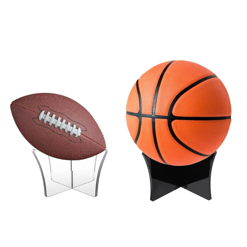 ransparent Acrylic Ball Stand Display Holder Rack Support Base For Soccer Volleyball Basketball Football Ball