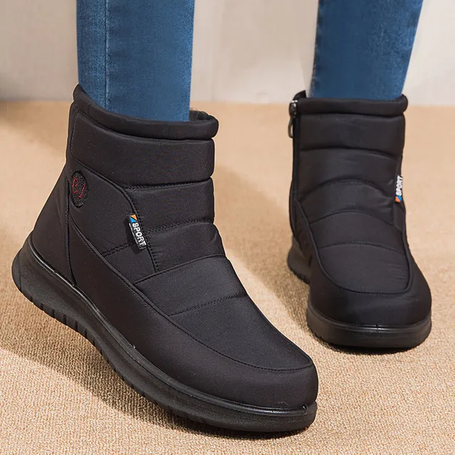 New Women Boots Waterproof Snow Boots For Winter Shoes Women Zipper Ankle Boots Winter Botas Femininas Keep Warm Botines Female 2