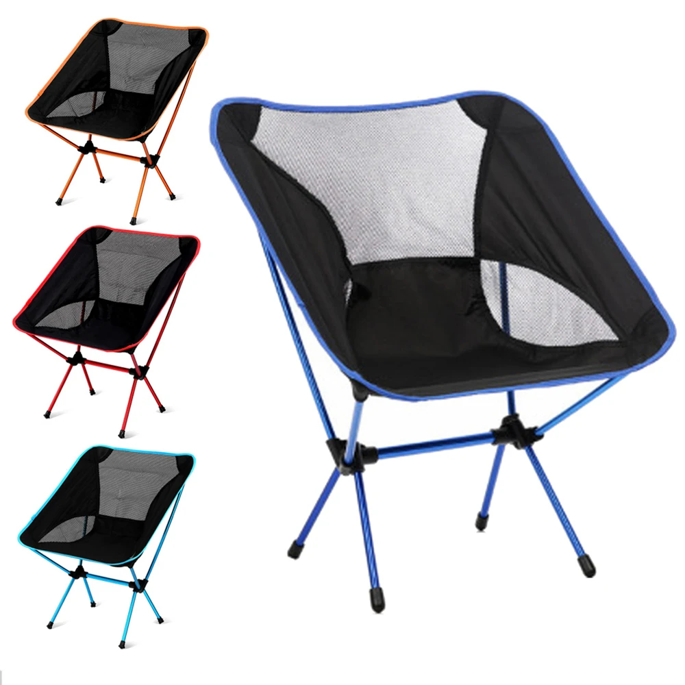 HooRu Folding Camping Chair Outdoor Portable Lightweight Backpacking with Carry Bag for Hiking Picnic Fishing Travelling |