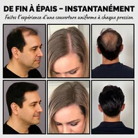 Adglamful 30g fibre de renforcement des cheveux-conception de tête de pulvérisation, couverture précise, épaississement rapide en 5 secondes pour les zones sparsees et le coiffage 5