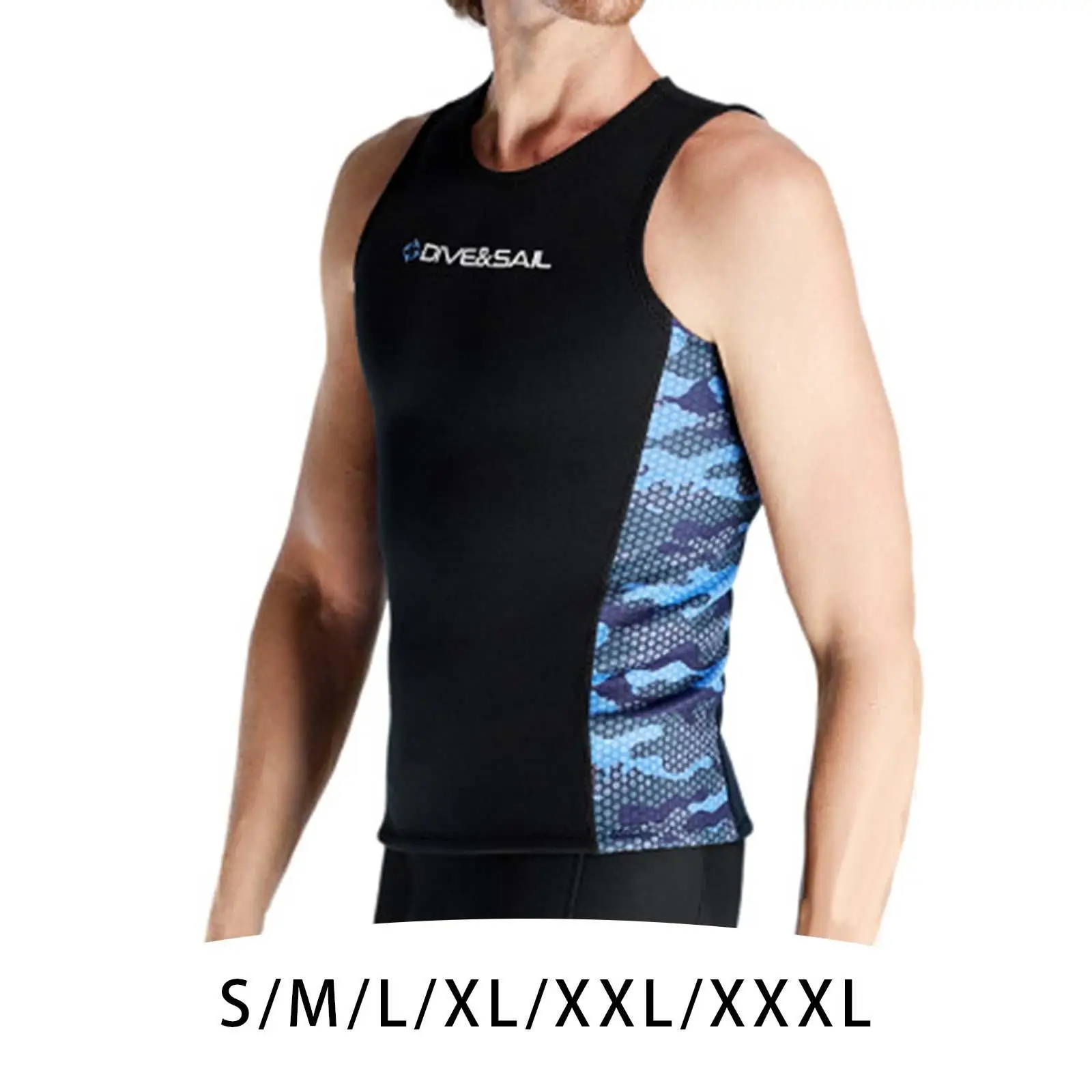 Wetsuit Vest, Diving Tops, Water Sports, 2mm Neoprene Swimsuit, Sleeveless Diving Vest, Swimming Vest Jacket