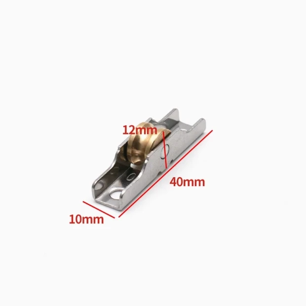 4Pcs Stainless Steel Shutter Pulley Roller Sliding Door Roller Runner Wheel Track Pulley for Furniture Door
