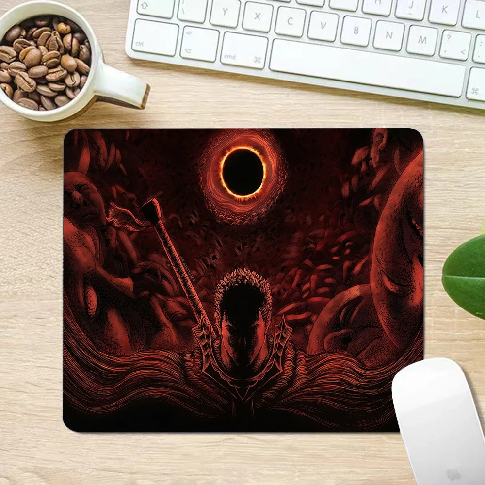 

Anime Berserk Small Mouse Pad PC Computer Mouse Mat Laptop Mice Mousepad Writing Desk Mats Office Accessories 21x26 25x30 CM