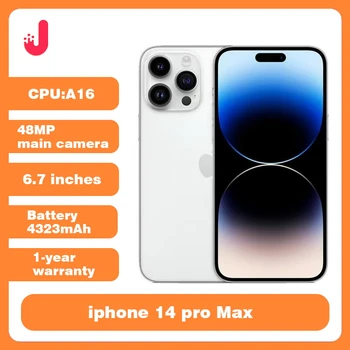 Apple iPhone 14 pro Max Originale 128 GB 256 GB ROM 6 GB RAM 6.7 'Autentico Retina OLED Face ID fisica A15 Chip NFC Sbloccato Utilizzato