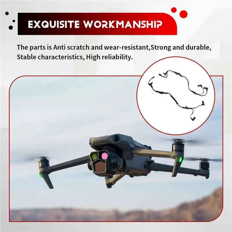 DJI Mavic3pro 짐벌 카메라 PTZ 케이블 신호 라인 전송 플렉스 와이어 수리 부품 PTZ 신호 케이블용 전체 2개 테스트 도구