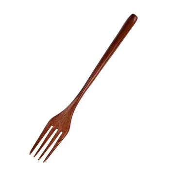 Handmade Natural Wooden Spoon & Fork Set 1