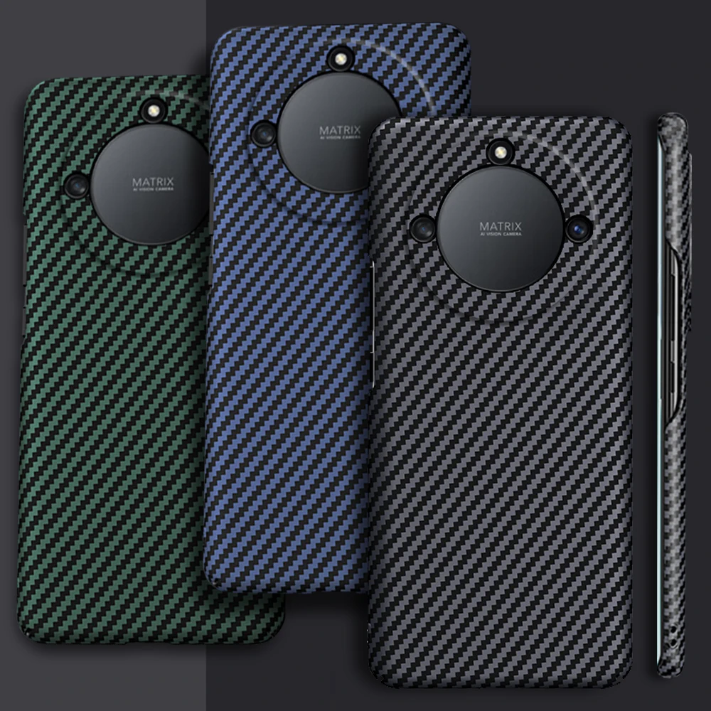 

Carbon fiber Hard Case for Huawei Honor X40 X40i Ultra Thin Lens Protection Luxury Anti-Knock Texture Hard Phone Cover Cases
