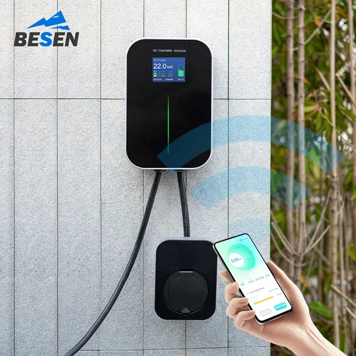 베센 제조사 전기차 충전기 6.1미터 TPU 타입 1 케이블 ETL 인증 앱 와이파이 7kW 32A EV 충전기