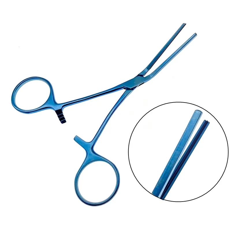 

Титановый зубчатый сосудистый зажим щипцы 12,5 см атроматический зажим тренировочный инструмент нейрохирургический инструмент