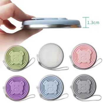 180/270ML Silicone Collapsible Travelling Cups Reusable & Portable Drinking Cup with Lids Coffee Handcup for Outdoor Hiking