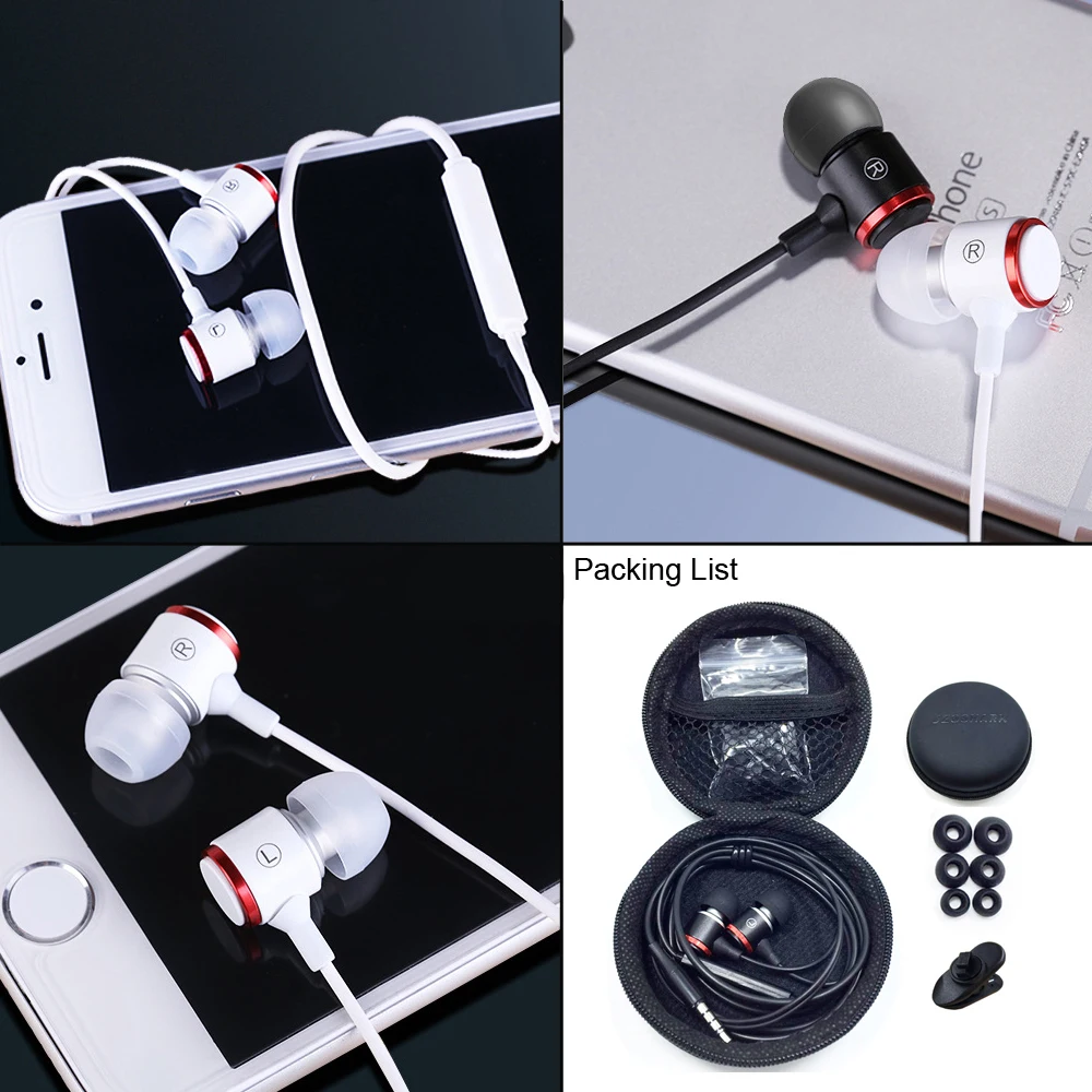 S320 Stereo Bass Headset in-ear 3.5mm Wired Headset With Microphone is Suitable for iPhone Xiaomi Samsung Huawei Mobile Phones