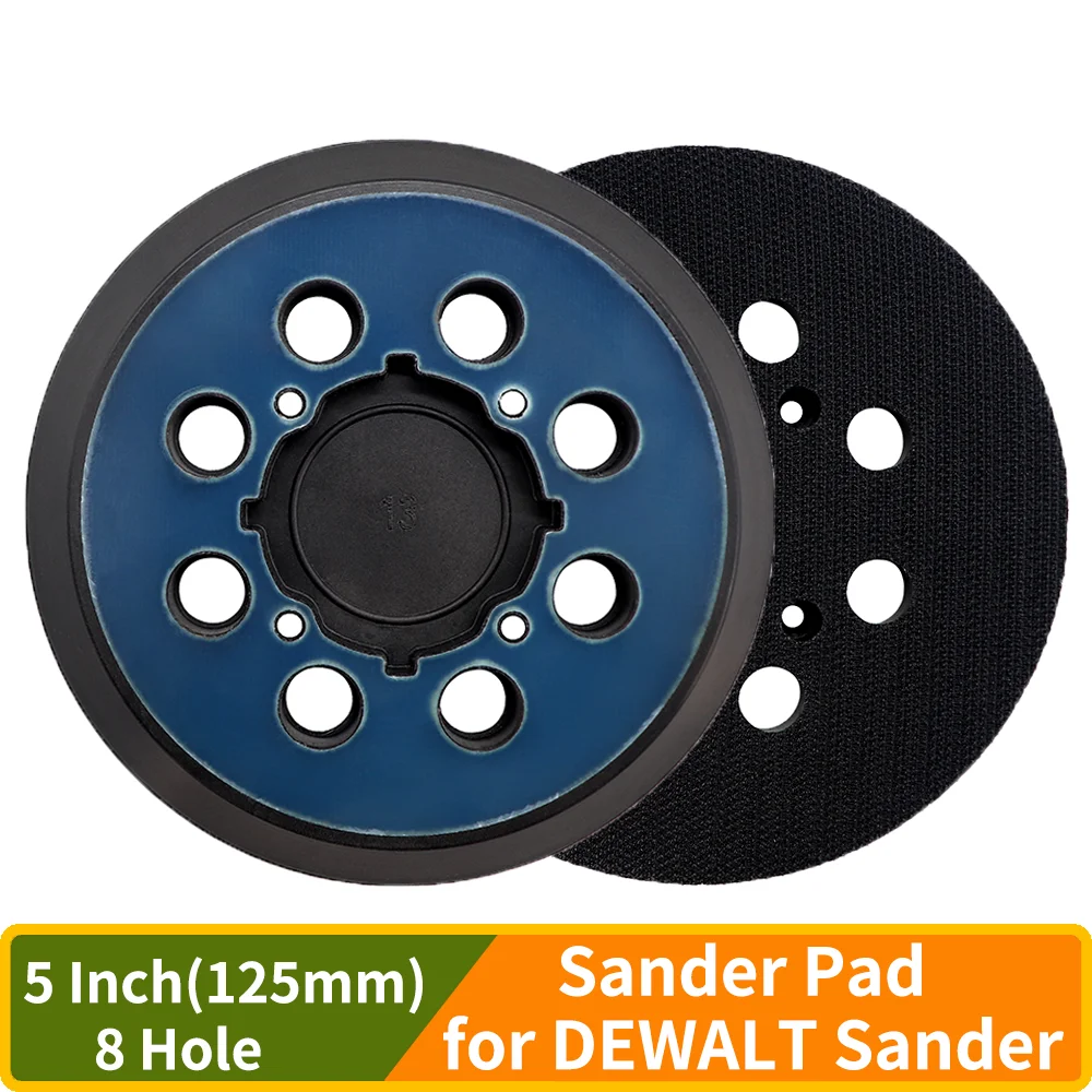 5 inch 8 Hole Sander Hook and Loop Replacement Pad For DeWalt