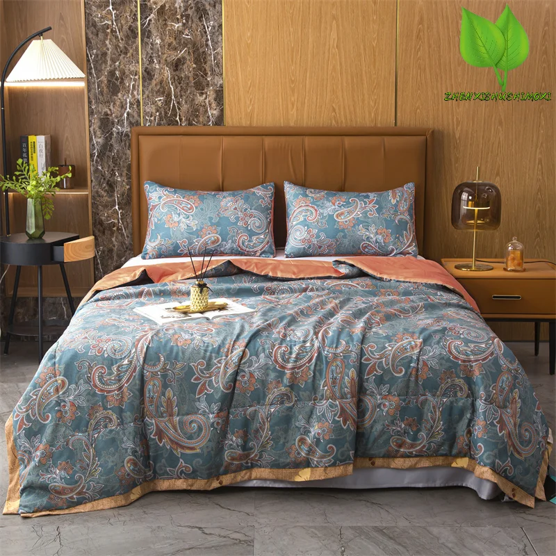 

Skin-friendly Duvet for Home, Quilt for Summer, Bedspread on the Bed, Comforter, Queen Size, No Pillowcase, 150x200cm, 1Pc