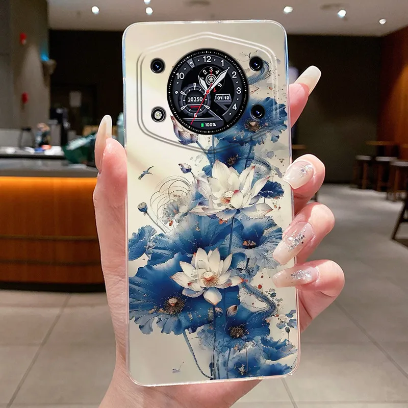Stylish Transparent Silicone Shockproof Butterfly Design Soft Phone Case