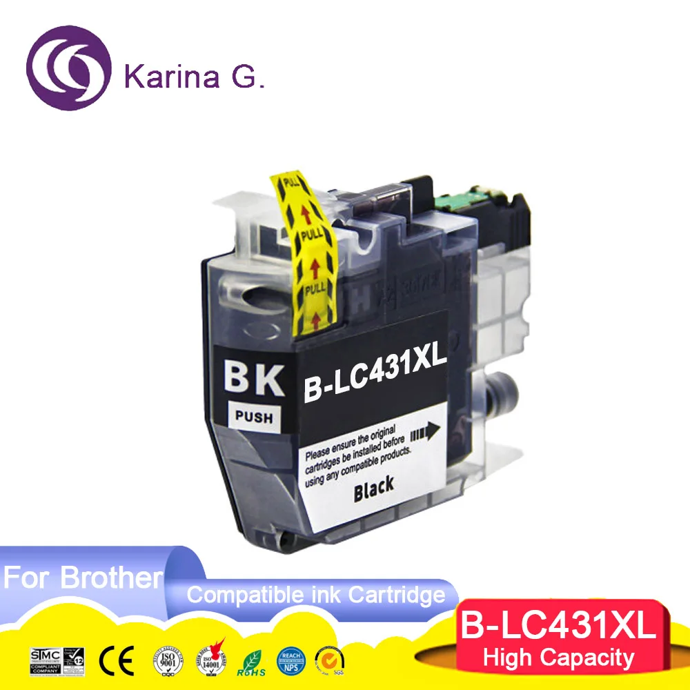 High capacity LC431XL 431XL LC431 Compatible Ink Cartridge For  DCP-J1050DW,DCP-