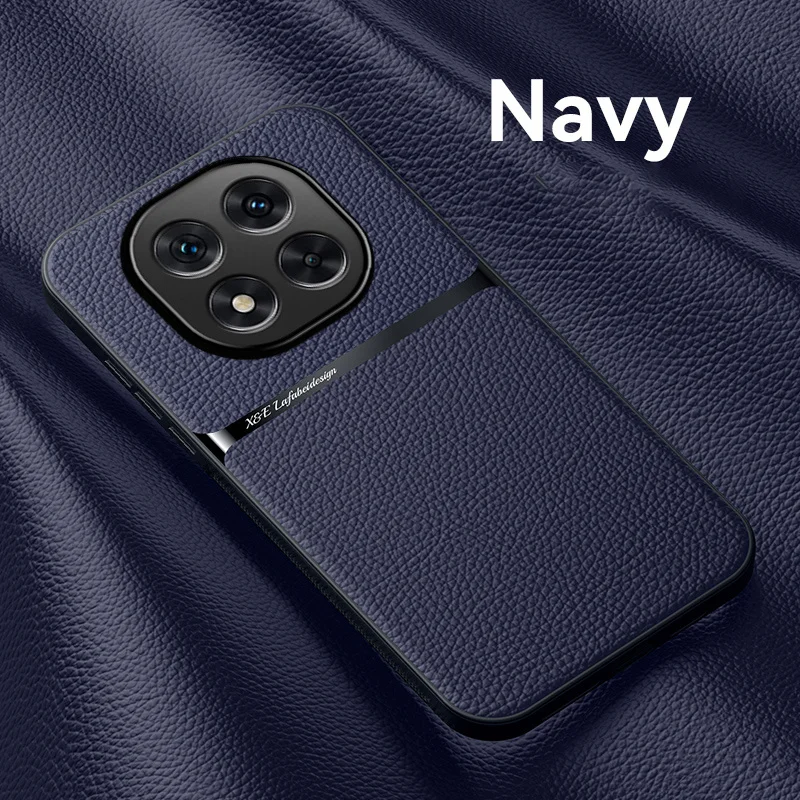 Magnetic Leather Texture Silicone Shockproof Car Case