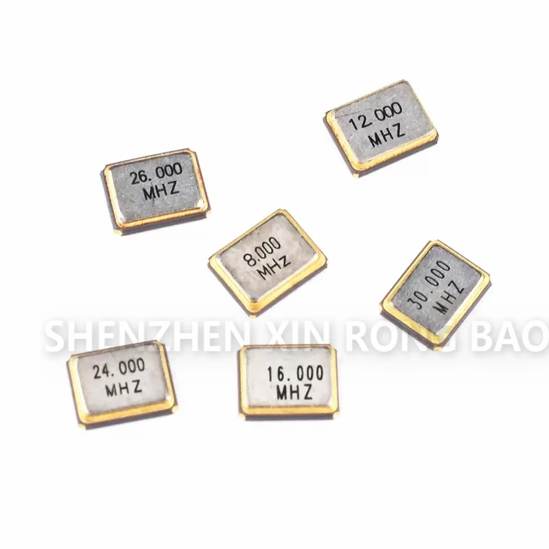 10pcs 3225 quartz crystal unit crystal 3.2*3.5mm 4p 8MHZ 10MHZ 12MHZ 12