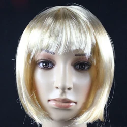 Chic Bob Wig for Women - Stylish Synthetic Wig for Daily Wear, Party, Halloween, and Cosplay (Golden)