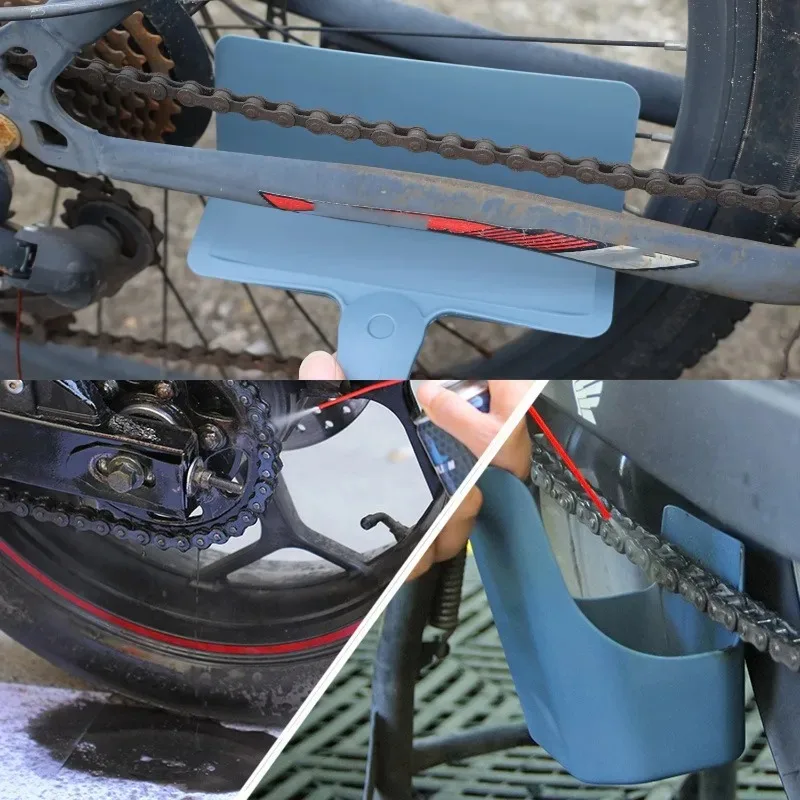 Motorcycle Bike Chain Oil Storage Tool Chain Oil Anti-spray Tool Box Chains Cleaning Oil Splash-Proof Motorcycle Chain Care Kit