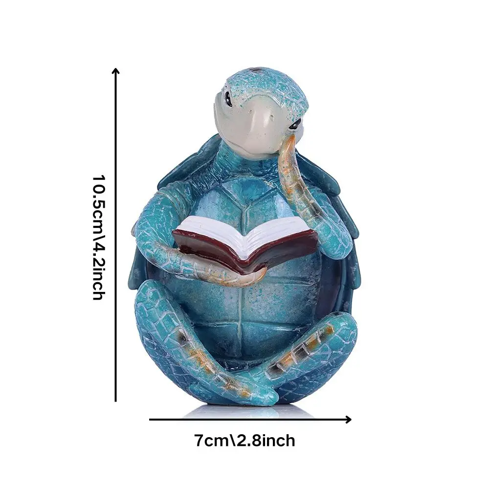 Charming Turtle Resin Statue – Cute Marine Animal Decor