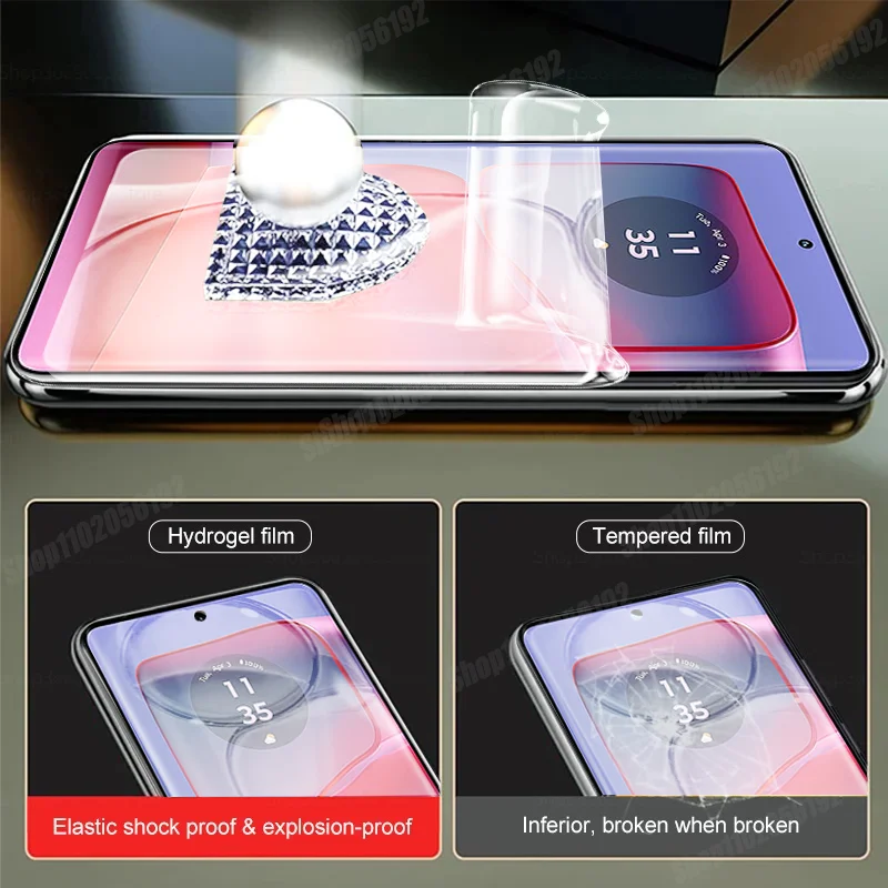 3PCS HD Hydrogel Film For Motorola Edge 50 Pro 40 30 Ultra 60 Fusion Screen Protector For Motorola G84 G85 G64 G54 G32 G72