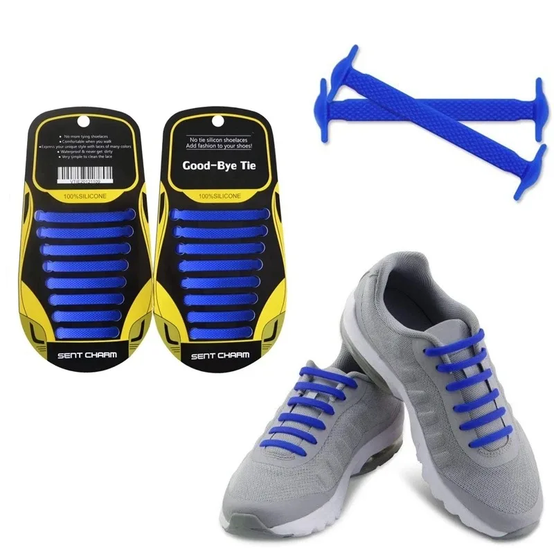 16Pcs Elastic Shoe Laces Silicon Shoelaces Without Ties Colorful Shoestring Rubber Band for Shoes Lastic Quick Lazy Accessories